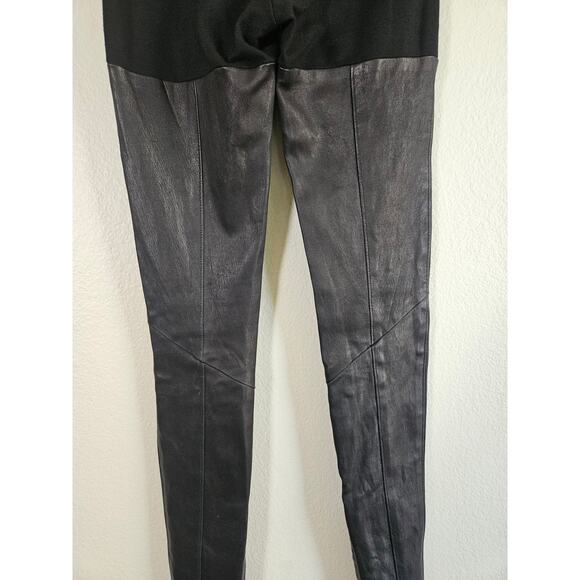 Mason by Michelle Mason Leather Leggings, Size S - Picture 7 of 12